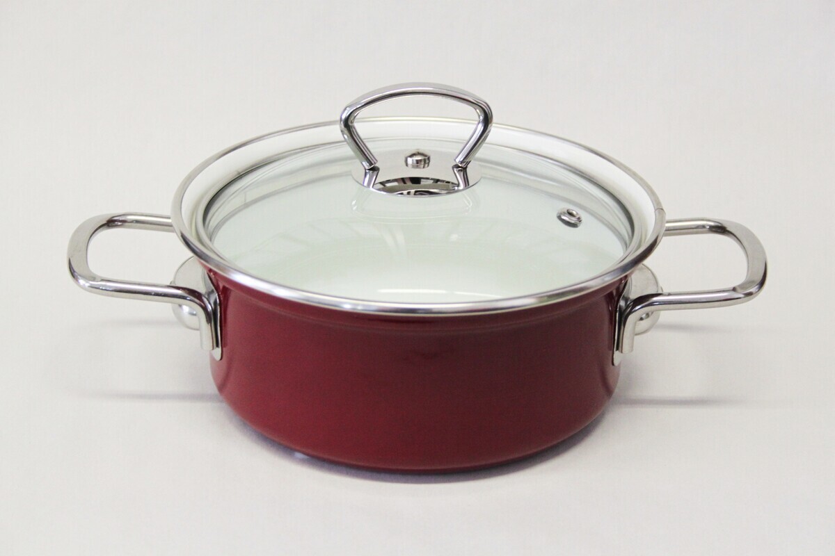 BELIS - Randlík + sklenená pokrievka ECO-CERAM 16cm 1,4l