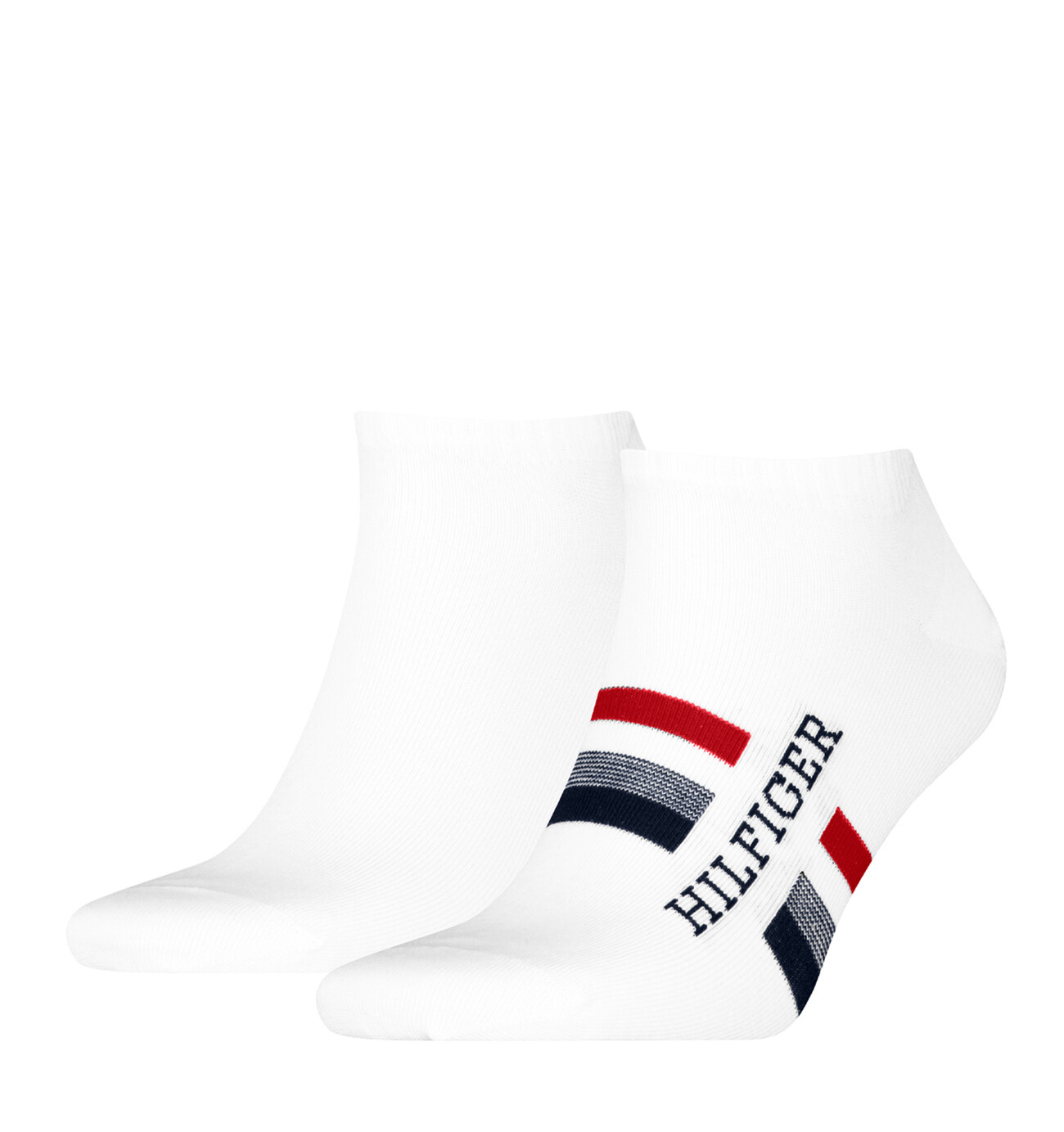 TOMMY HILFIGER - 2PACK logo HILFIGER iconic white členkové ponožky