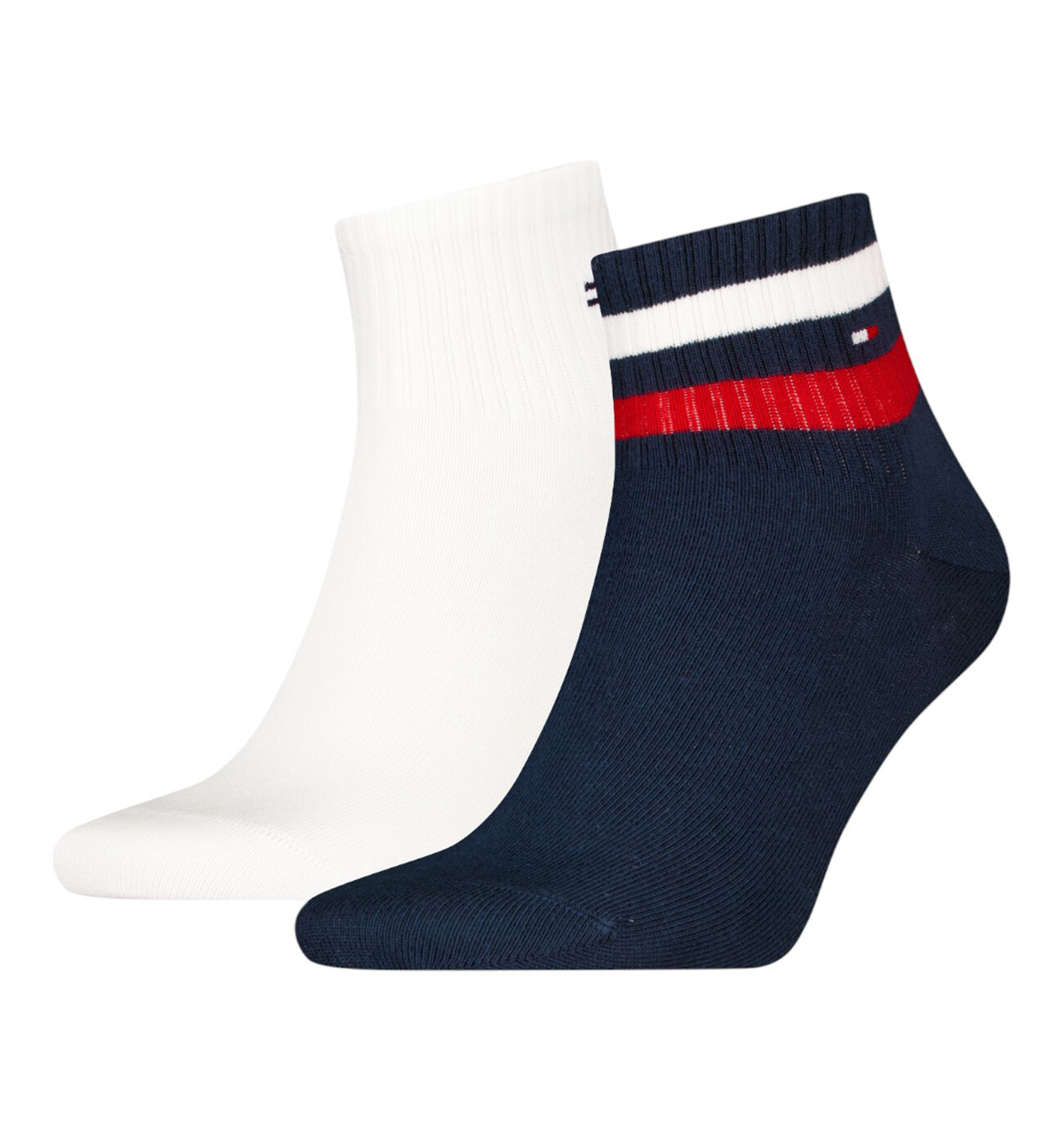 TOMMY HILFIGER - ponožky 2PACK TOMMY HILFIGER original sport navy quarter