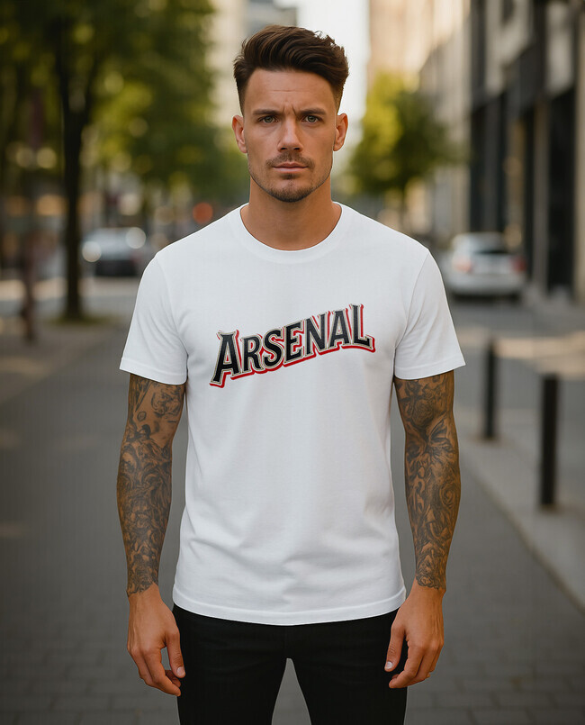 Arsenal 6 pánske tričko biele - 5XS (116)