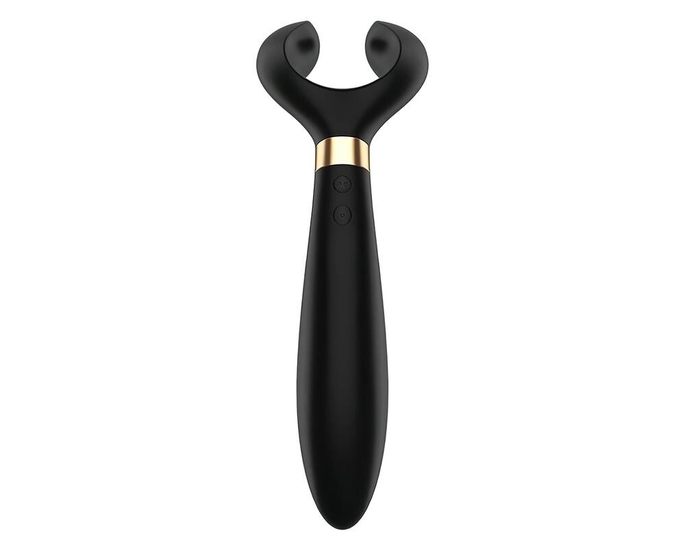 Satisfyer Endless Fun - nabíjateľný, vodotesný párový vibrátor (čierny)