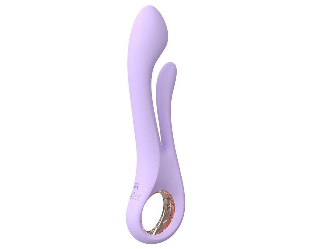 Sex HD Kaethe - fialový vibrátor s ramenom na klitoris