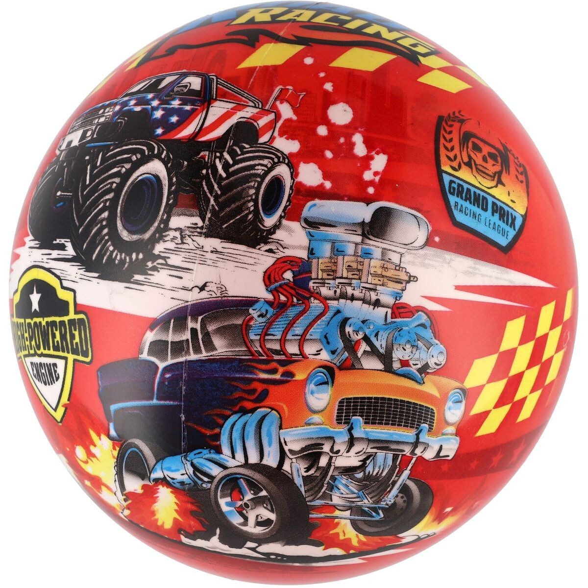 Lopta Super cars monster truck nafúknutý 23 cm v sieťke
