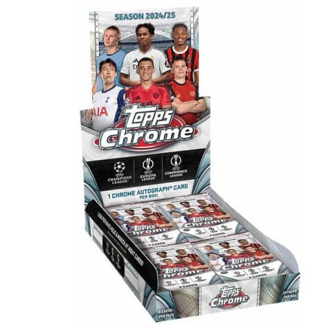 Topps 2024-2025 Topps Chrome UEFA Club Competition Hobby Box