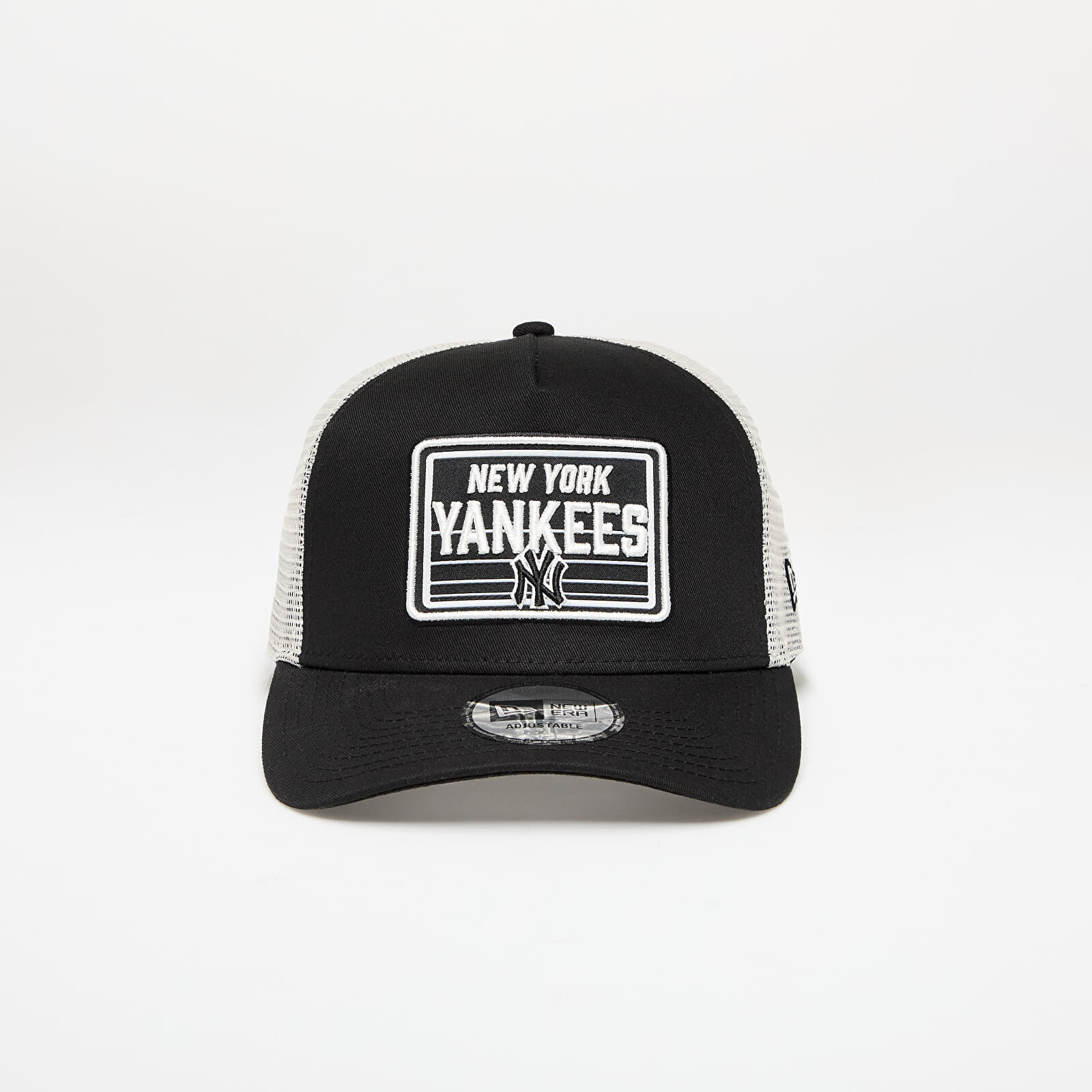 Šiltovka New Era New York Yankees MLB Patch 9FORTY A-Frame Trucker Adjustable Cap Black Universal