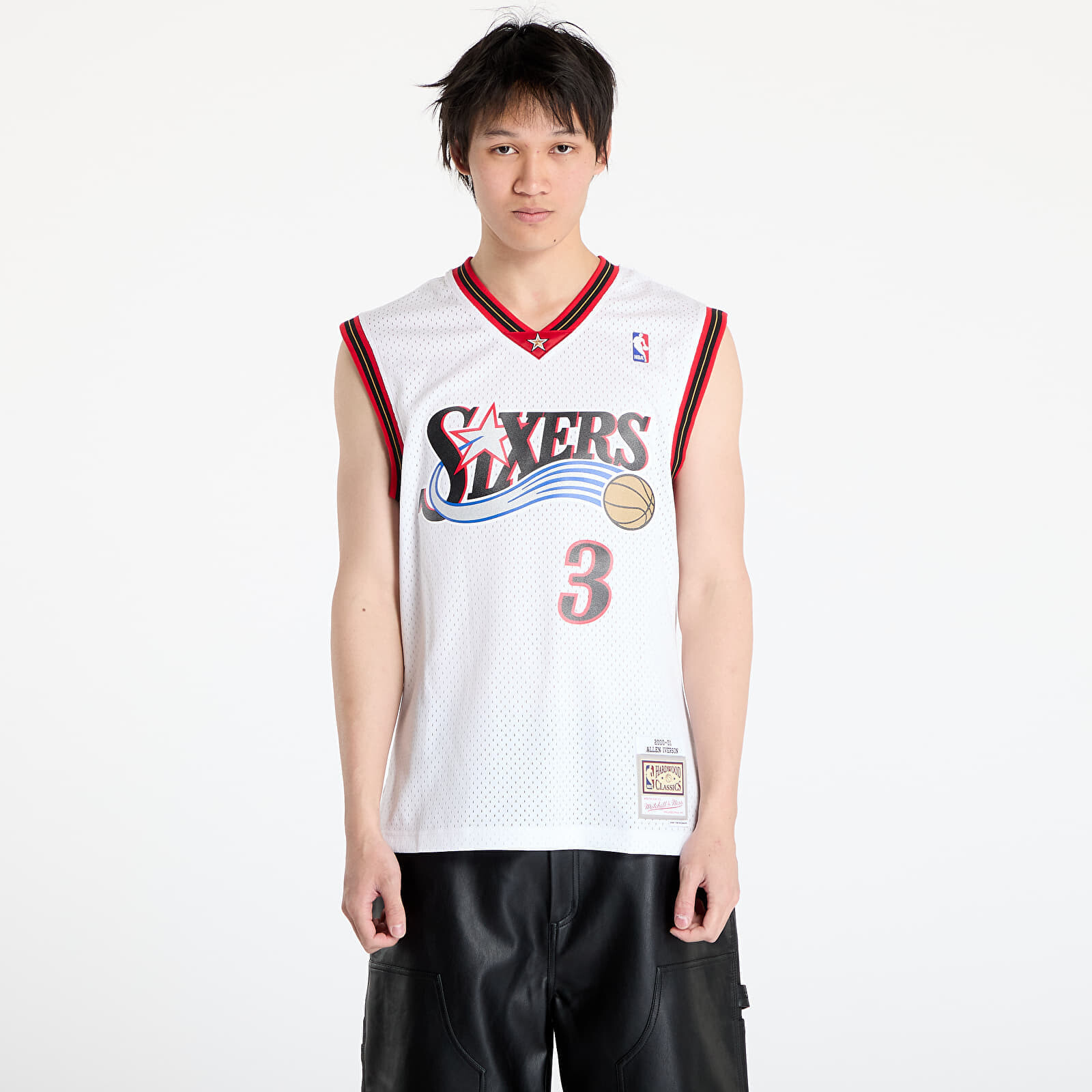 Dres Mitchell & Ness NBA 76Ers 2000 Allen Iverson Swingman Home Jersey White L