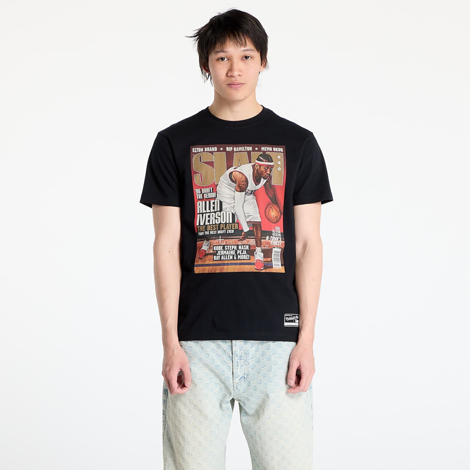 Tričko Mitchell & Ness NBA 76Ers Allen Iverson Slam Tee Black M