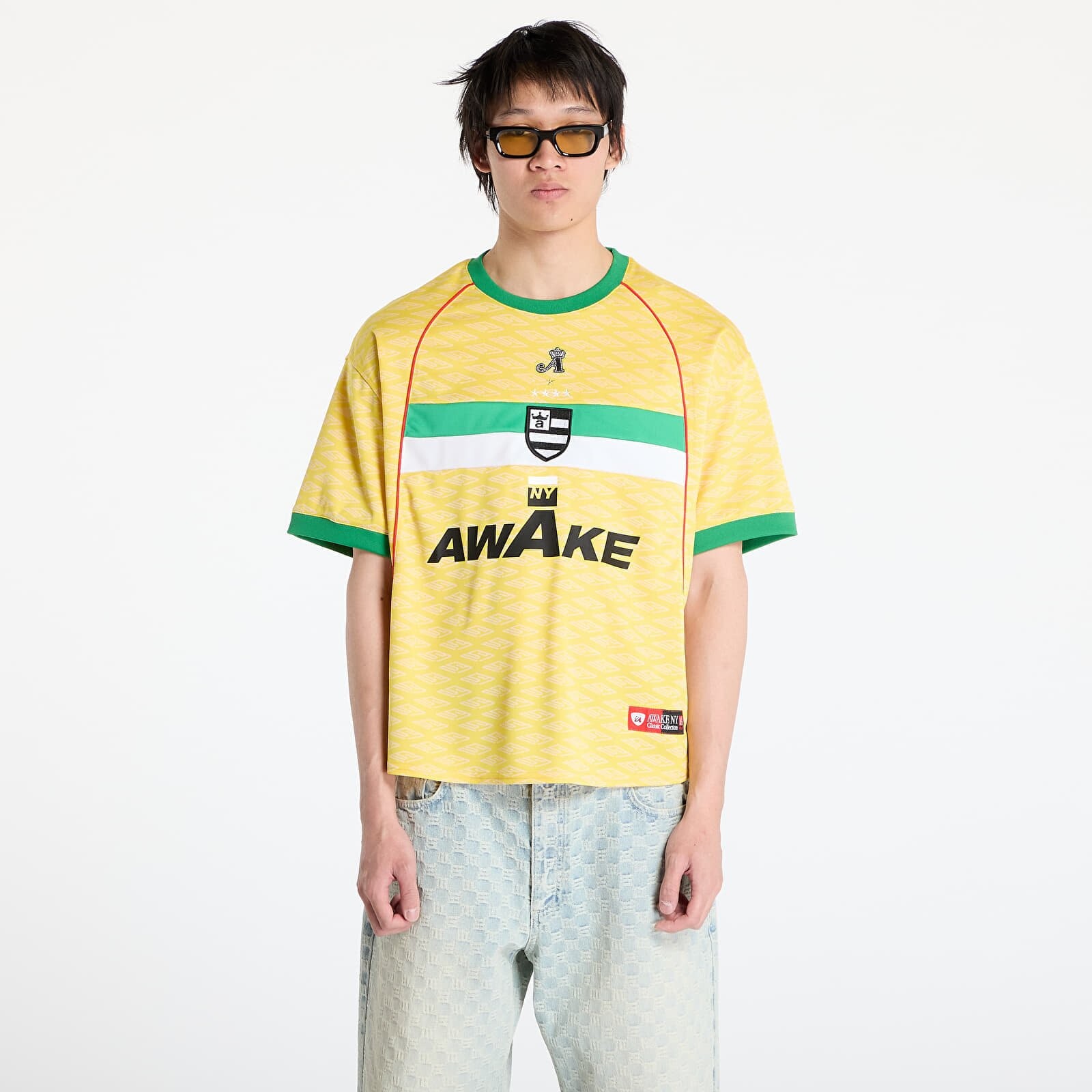 Dres Awake NY Sport Jersey SS Top Yellow M