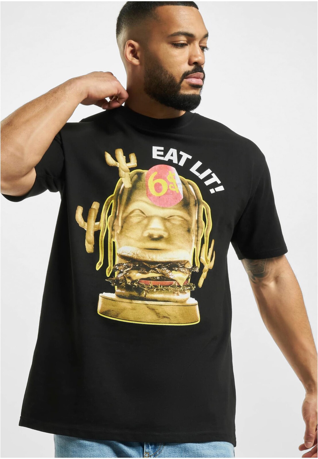 Eat Lit Oversize Tee black
