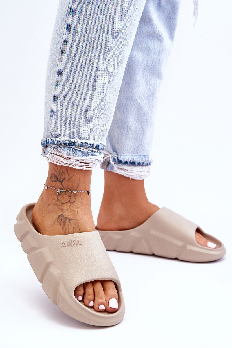 BIG STAR SHOES Ľahké dámske penové žabky veľkej hviezdy