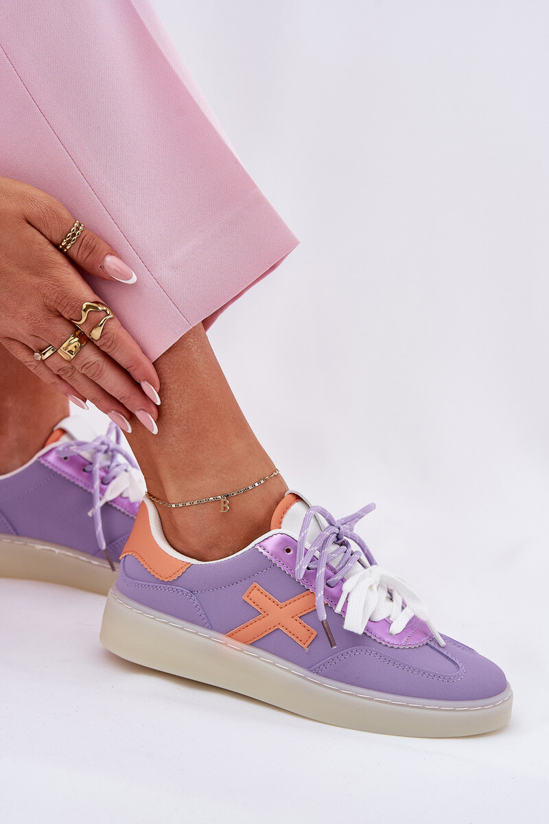 Boto Nízke Dámske Športové Topánky Fialové Zelevelis