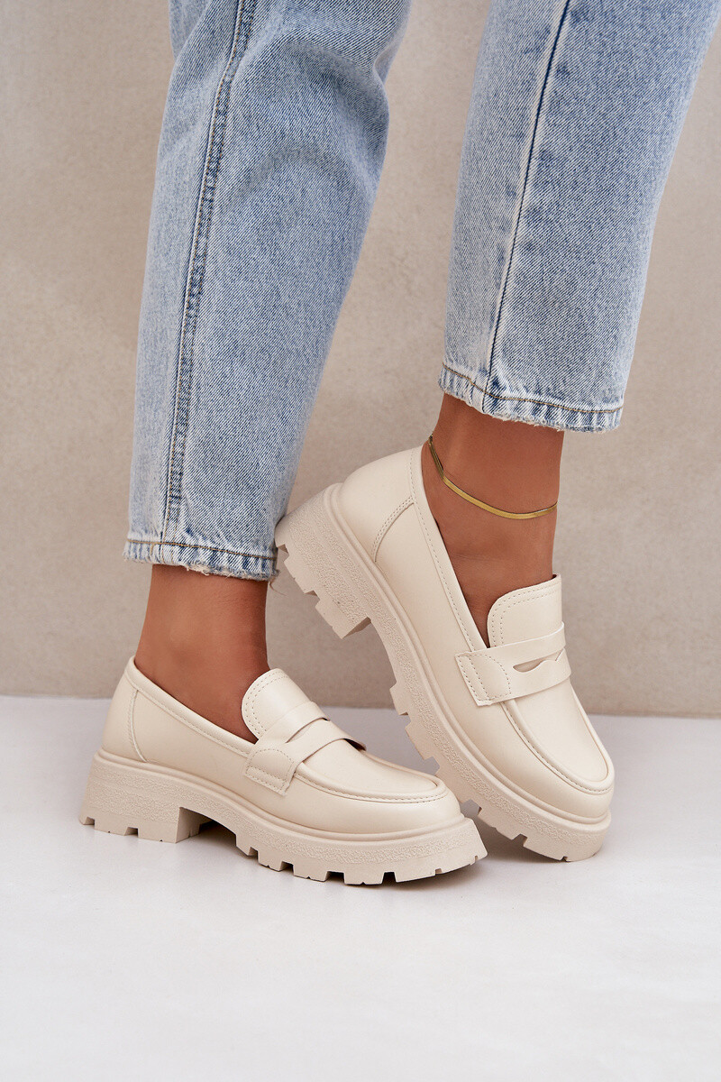 Boto Dámske Mokasíny Z Eko Kože Svetlo Béžové Sendall