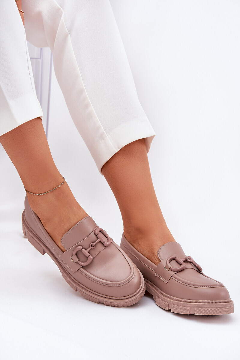 Boto Dámske Mokasíny Eko Koža S Ozdobným Detalom Khaki Seftass