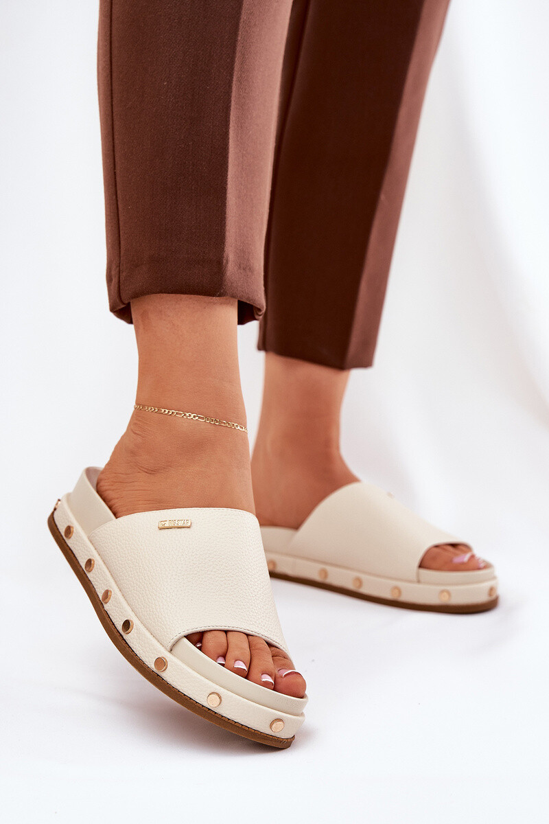 BIG STAR SHOES Dámske platformové sandále Big Star NN274A746 Beige