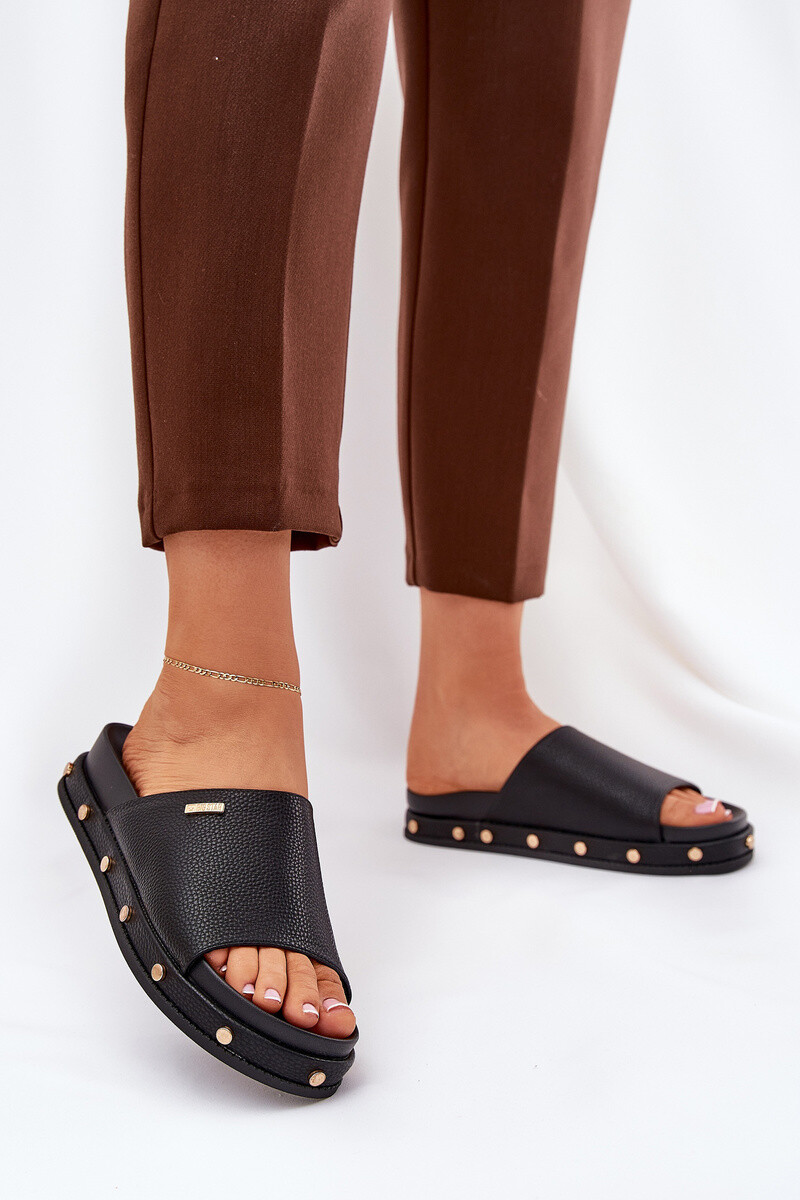 BIG STAR SHOES Dámske Sandále Na Platforme S Klincami Big Star