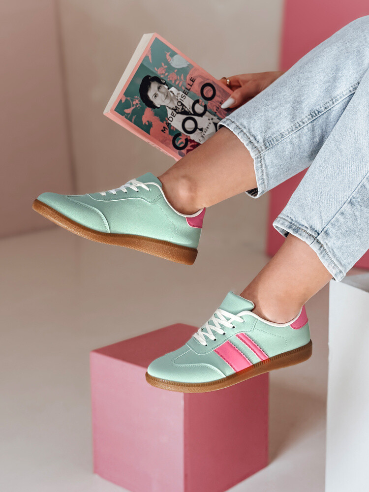 Sportowe sneakersy damskie NISTI zielone Dstreet