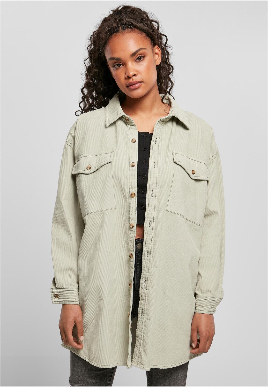 Women's long corduroy overshirt softsalvia