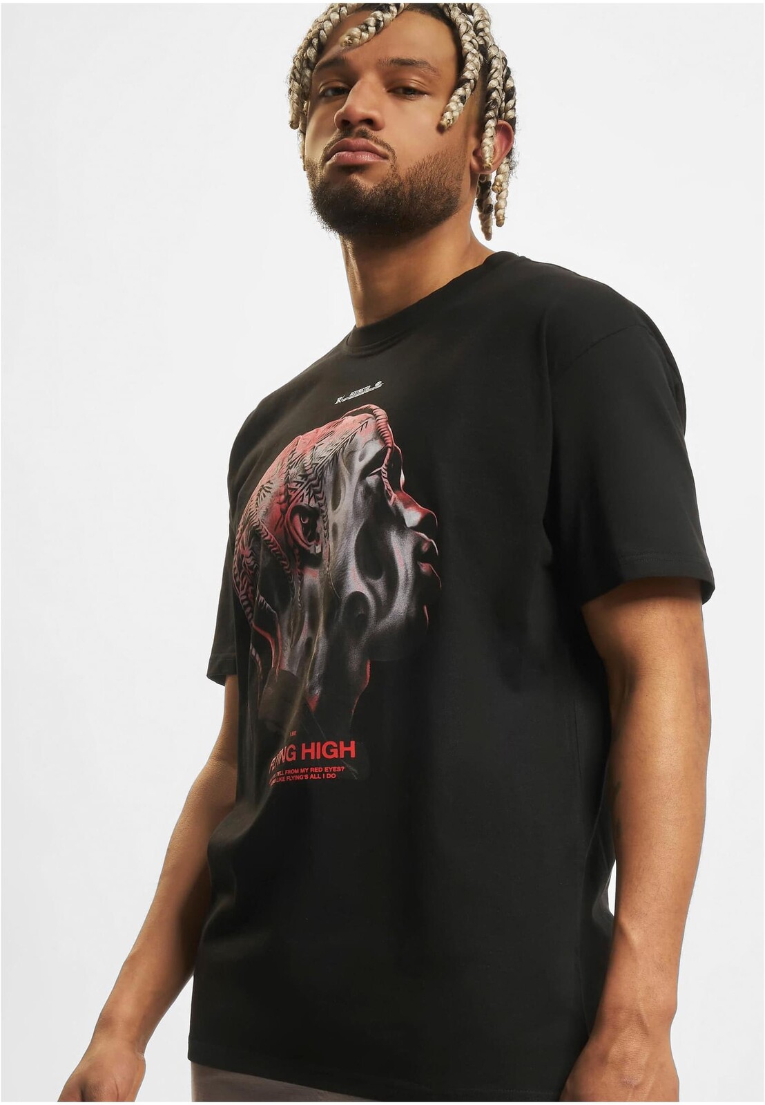 Flying High Oversize T-shirt in black color