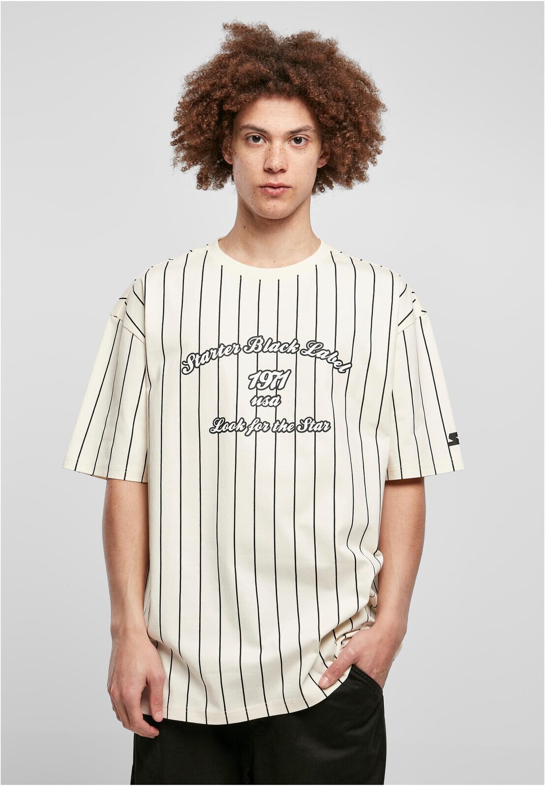 Starter Pinestripe 1971 T-Shirt Light White