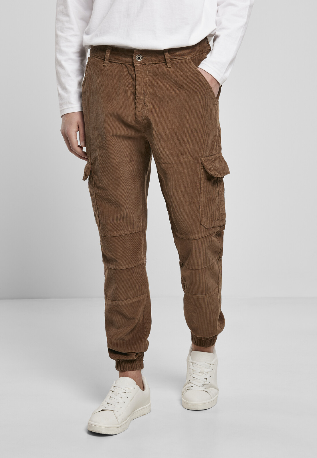 Corduroy Cargo Jogging Pants Mid-range