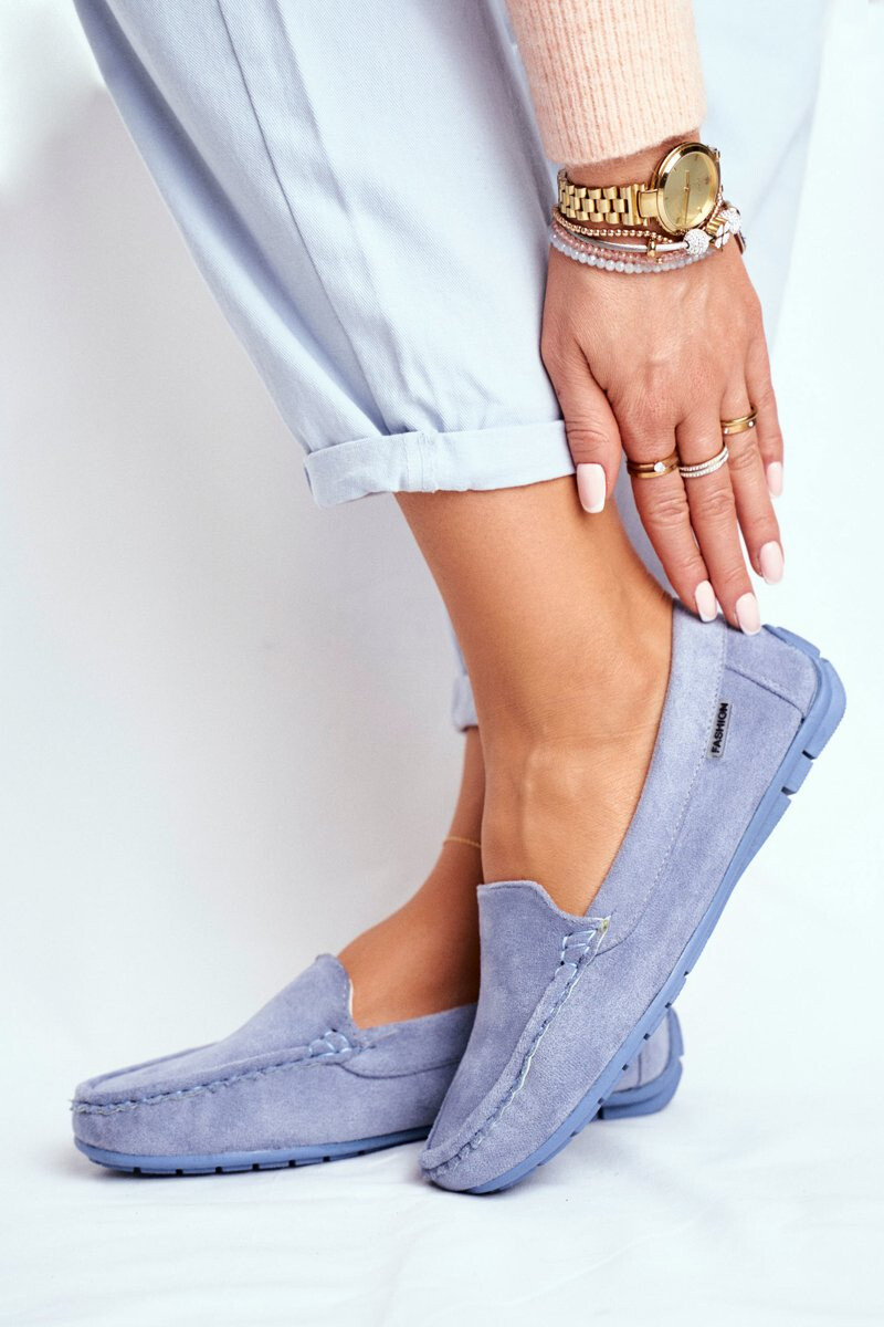 EVENTO Dámsky modrý Moccasins Morreno Suede