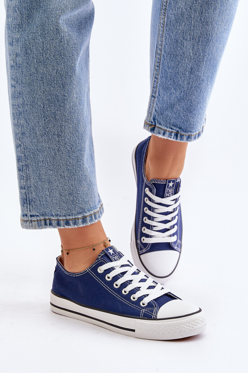 EVENTO Dámske klasické tenisky Ecoma Navy Blue