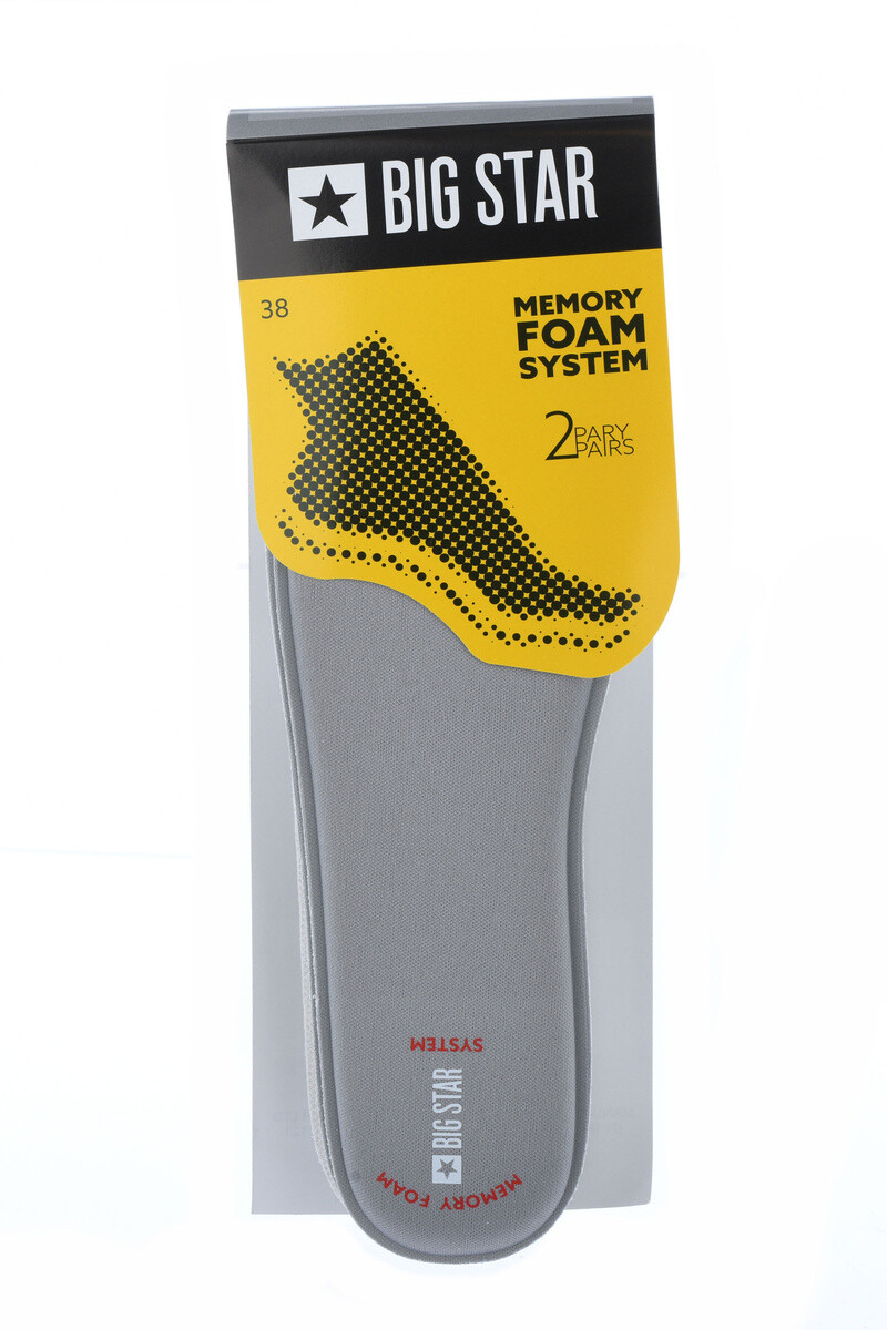 BIG STAR SHOES Penový systém s veľkou hviezdou pamäť 2 pár vložiek