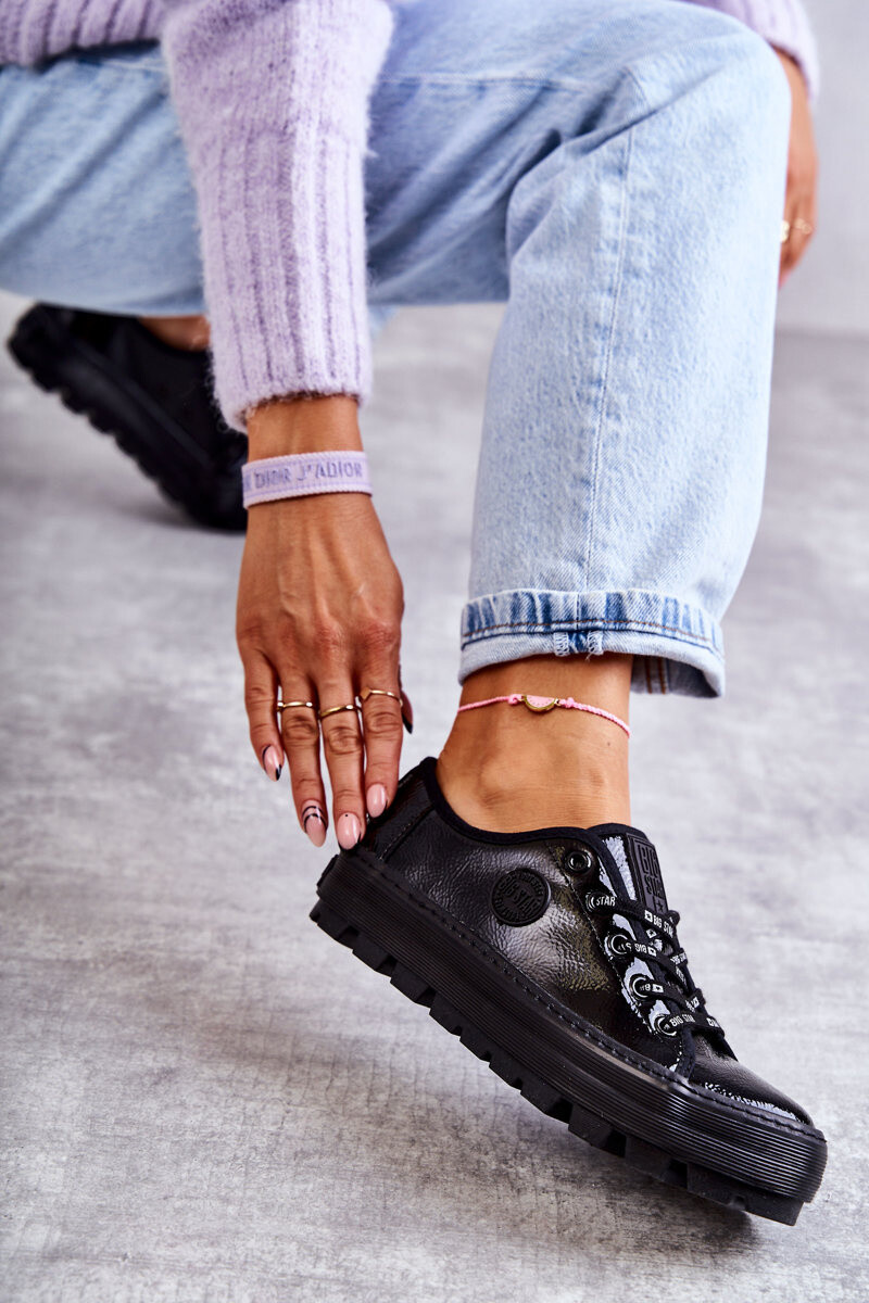 BIG STAR SHOES Módne lakované veľké hviezdy