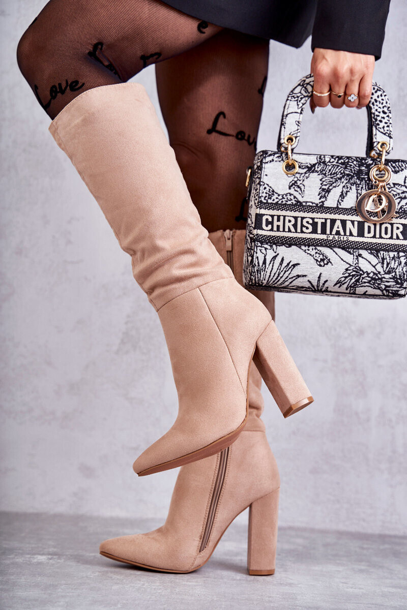 Boto Classic Suede High -Heeled Tressa podpätky