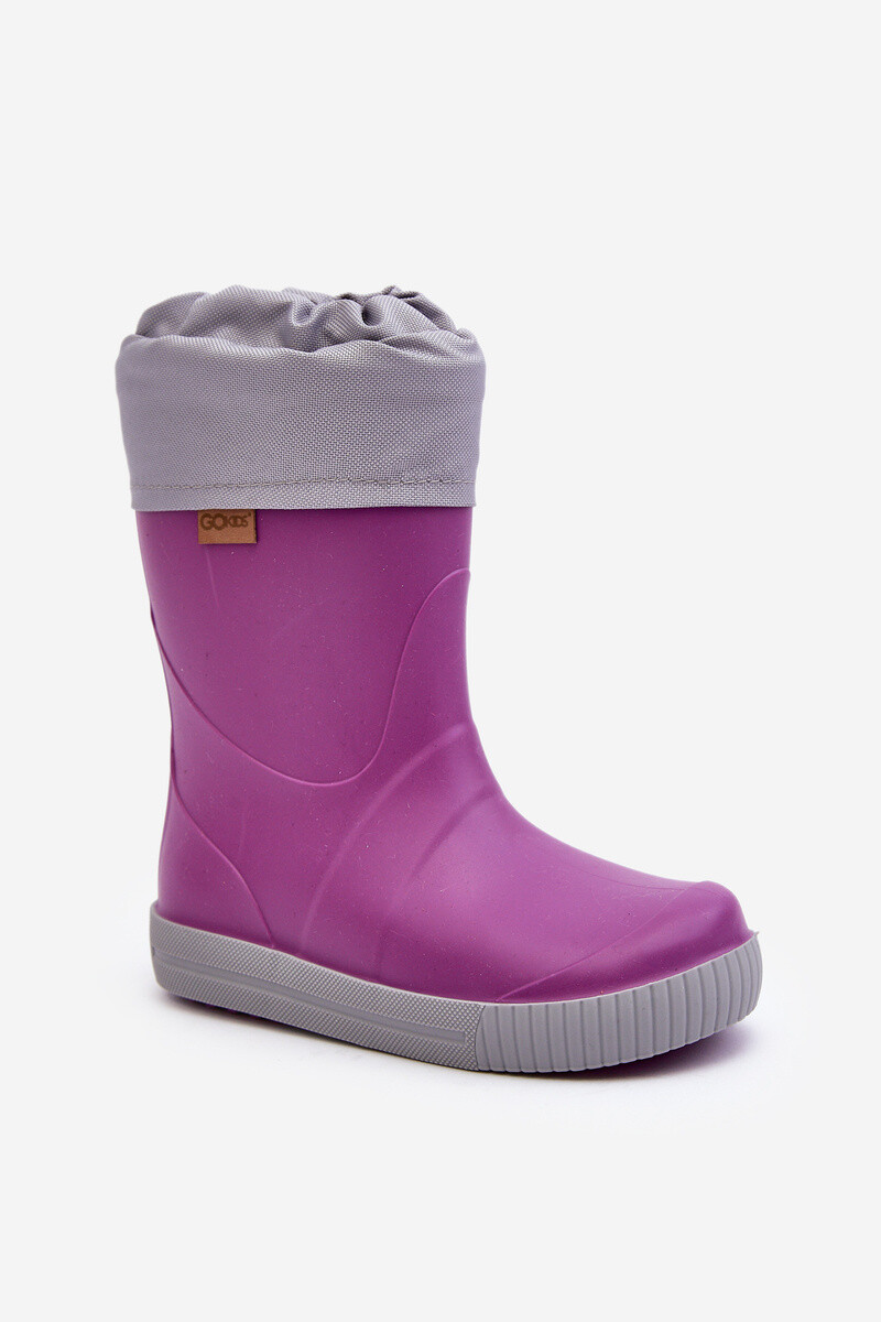 Boto Detské galoshes s Warner Snow Wave Gokids 981 Purple
