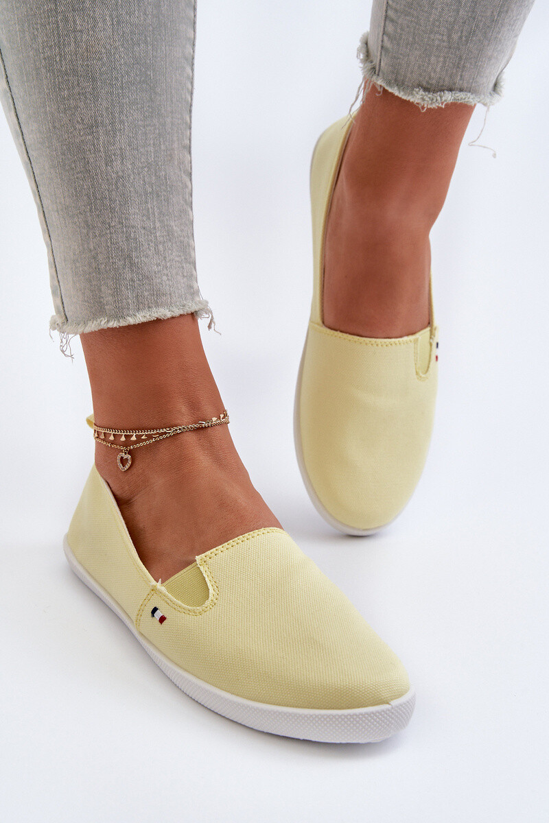 EVENTO Dámske tenisky slip-on žlté Adrancia