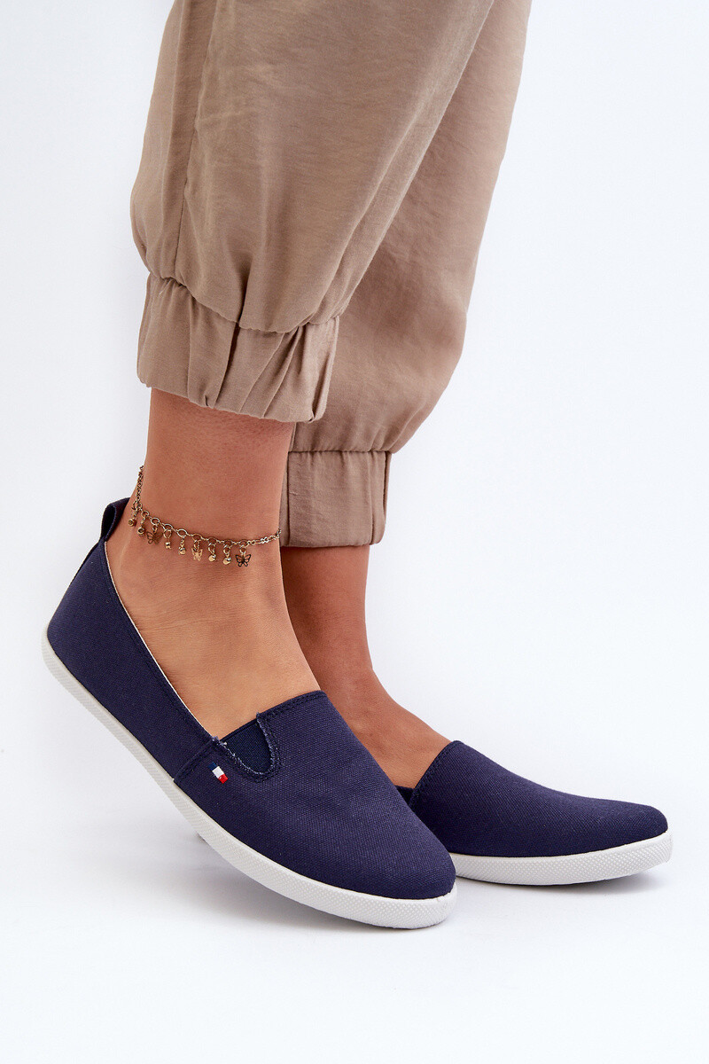 EVENTO Dámske námornícke slip-on tenisky modré Adrancia