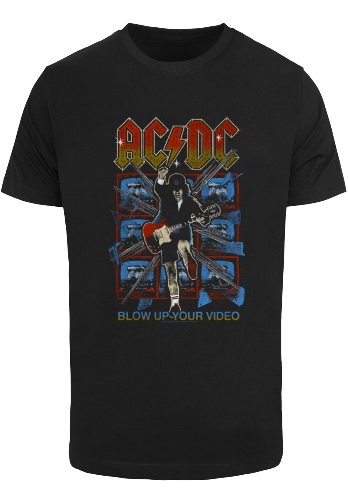 Men's T-shirt ACDC Blow Up Your Video black