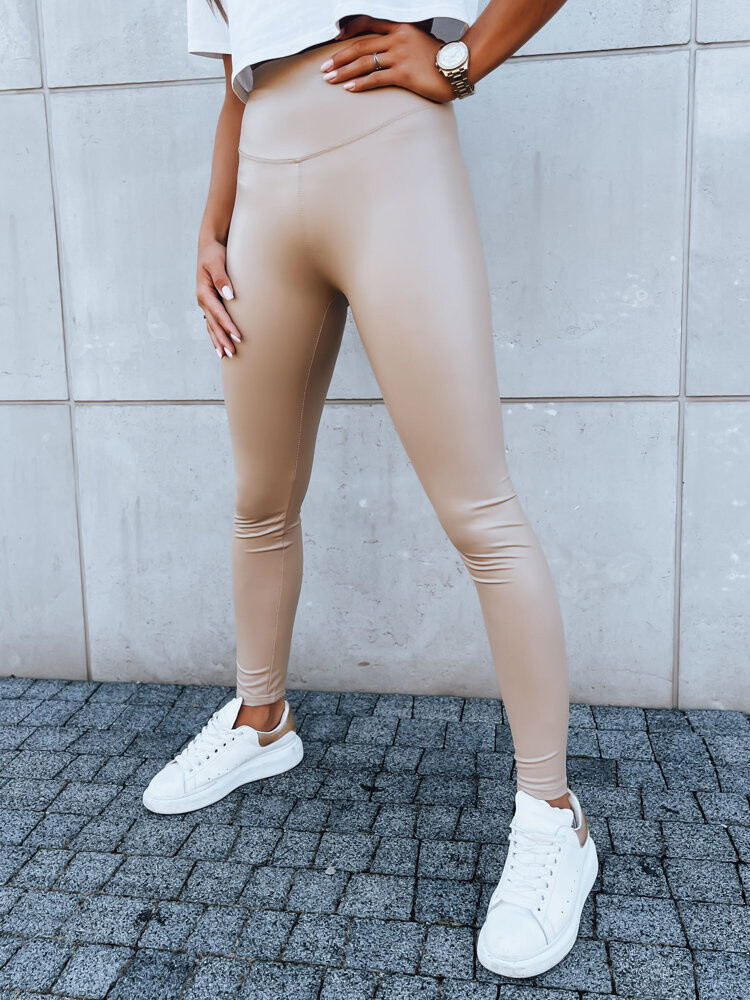 Dámske voskované nohavice EDIT Farba Khaki DSTREET