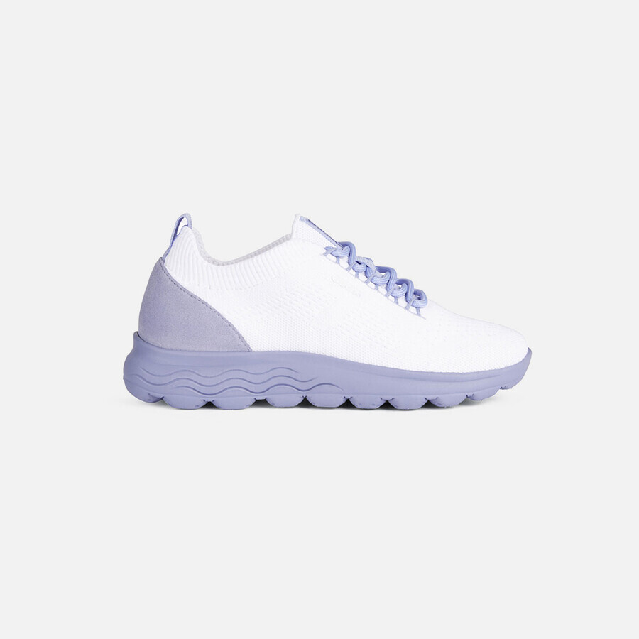 White women's sneakers Geox Spherica A - Women's