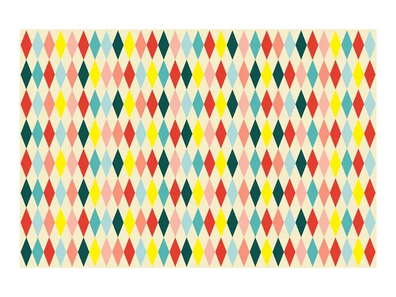 PartyDeco Papierový obrus - Cirkus mix 180 x 120 cm