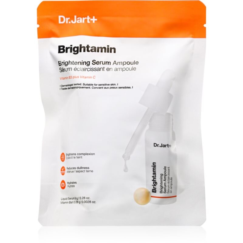 Dr. Jart+ Brightamin Brightening Serum Ampoule aktívne sérum pre rozjasnenie a vyhladenie pleti s vitamínom C 8.08 g