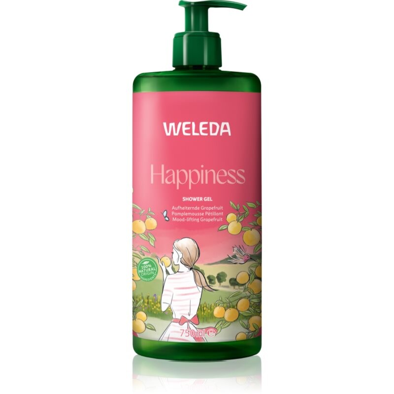 Weleda Happiness osviežujúci sprchový gél Grapefruit, Tangerine and Lime 750 ml