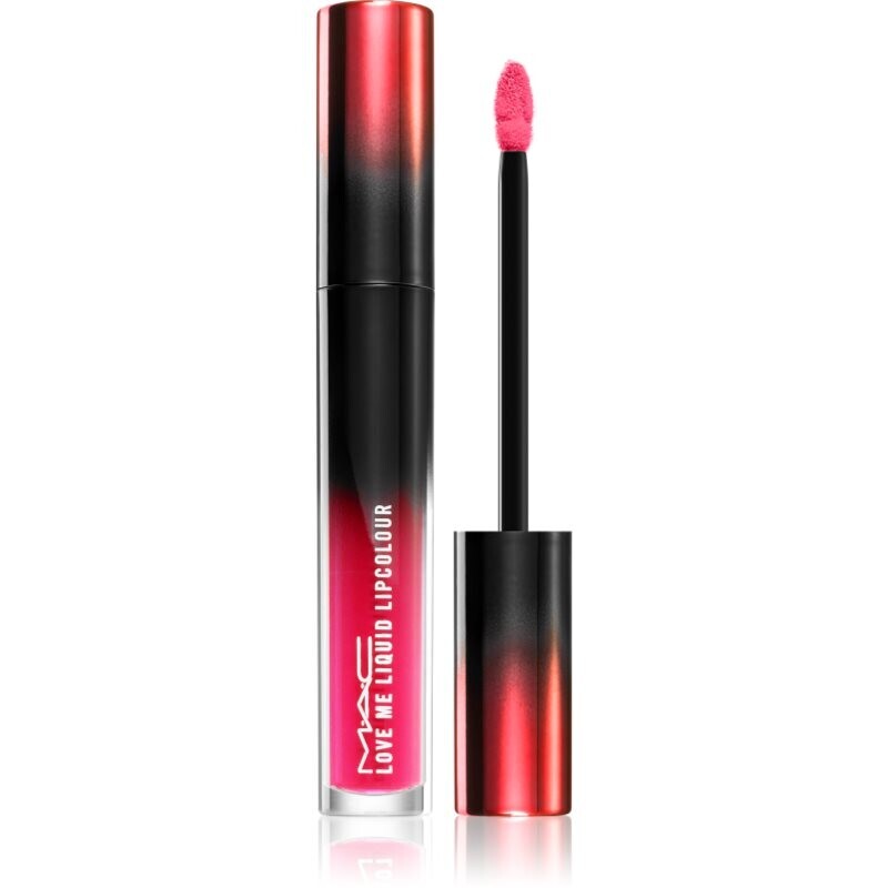 MAC Cosmetics Love Me Liquid Lipcolour krémový rúž so saténovým finišom odtieň Hey, Good Looking! 3,1 ml