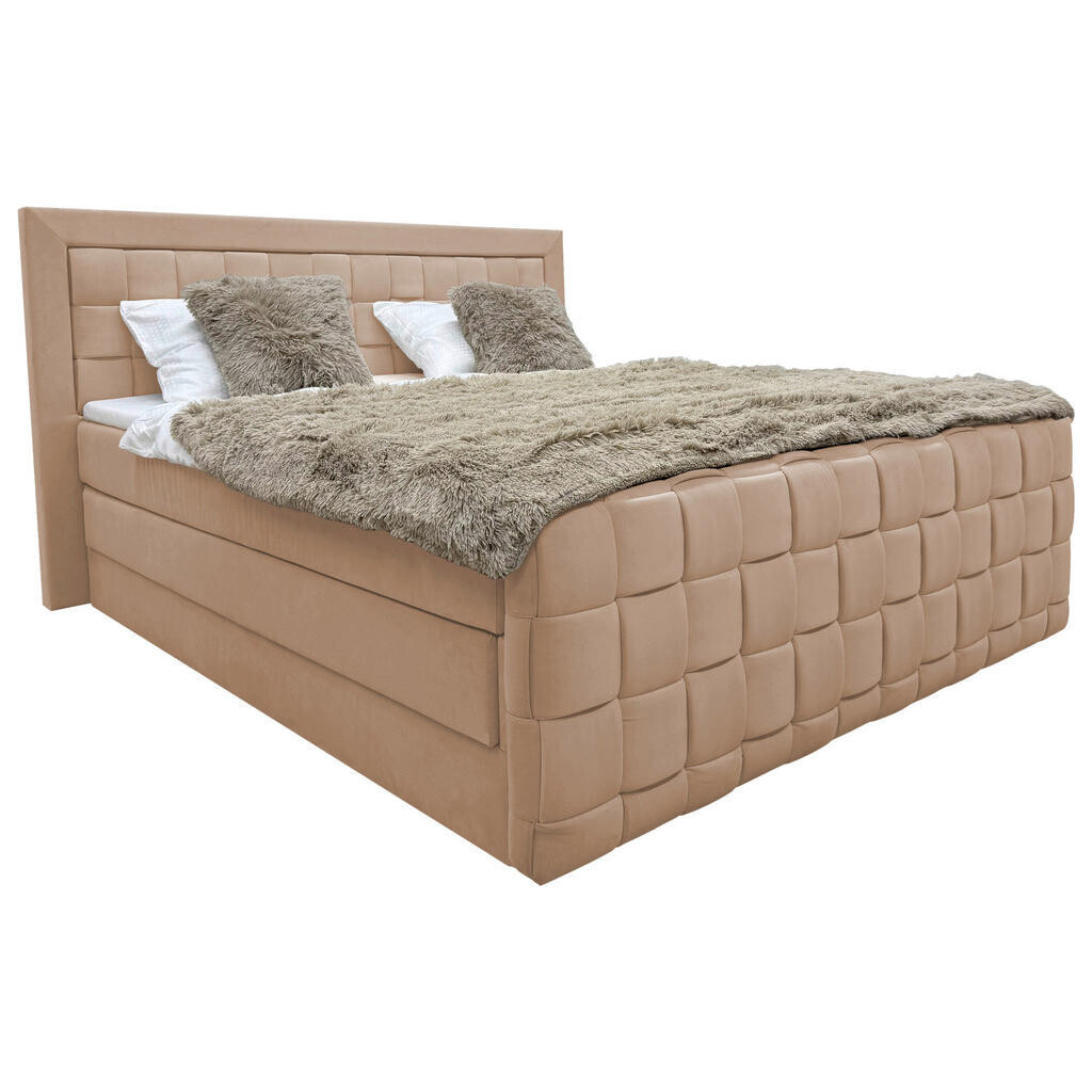 Livetastic BOXSPRINGOVÁ POSTEĽ, 140/200 cm béžová