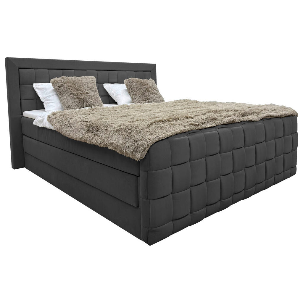 Livetastic BOXSPRINGOVÁ POSTEĽ, 140/200 cm čierna