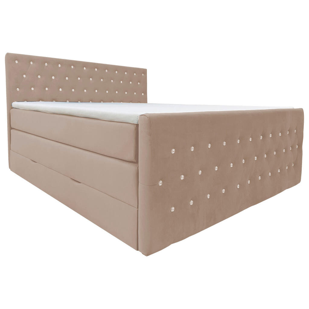 Livetastic BOXSPRINGOVÁ POSTEĽ, 180/200 cm, béžová