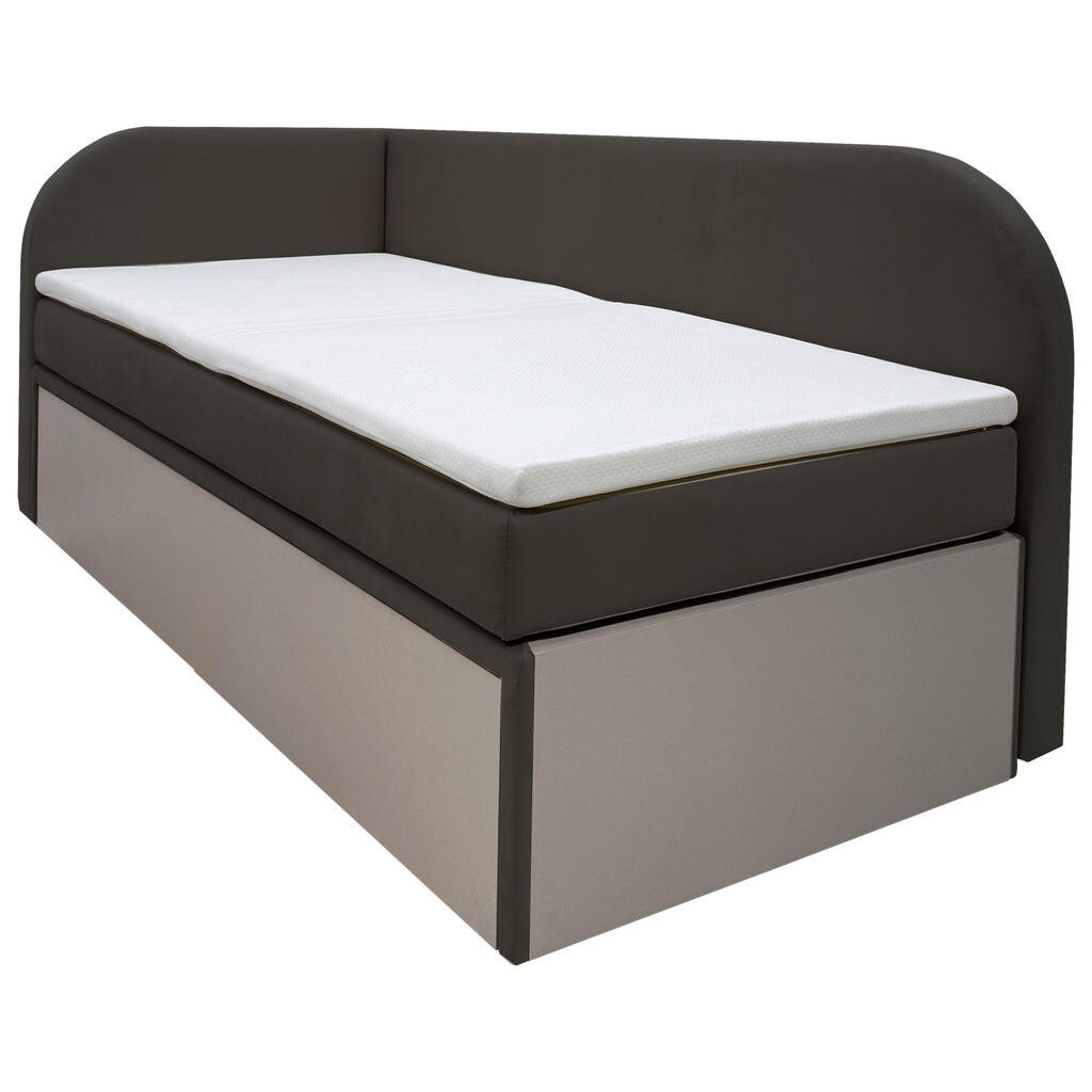 Livetastic ČALÚNENÁ POSTEĽ, 90/200 cm čierna
