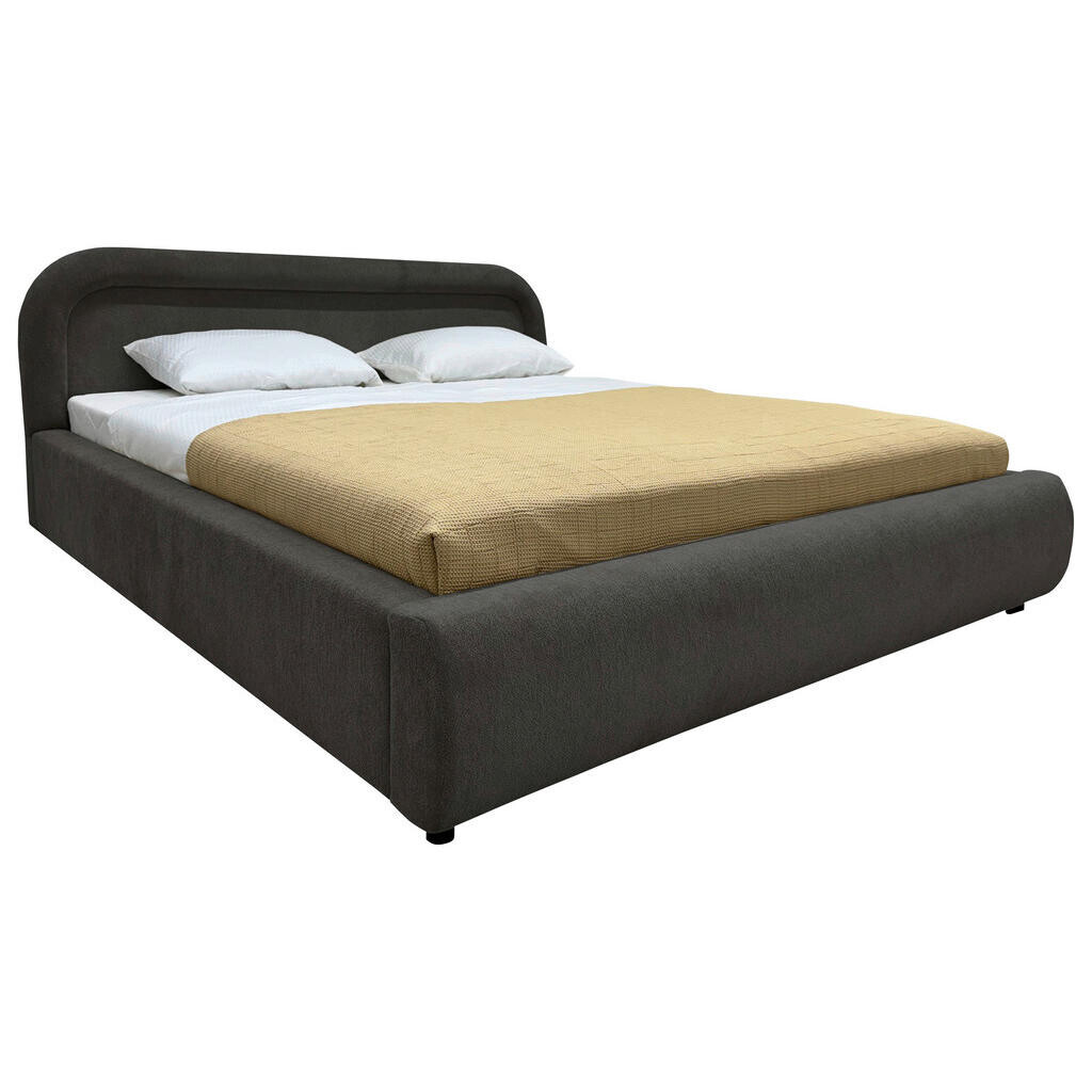 Livetastic ČALÚNENÁ POSTEĽ, 180/200 cm, čierna