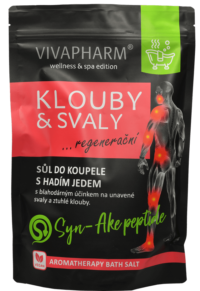 VIVAPHARM Soľ do kúpeľa Kĺby a svaly 1000 g
