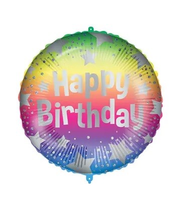 Fóliový balón Happy Birthday 46 cm