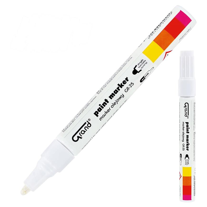 Stavebný popisovač olejový biely