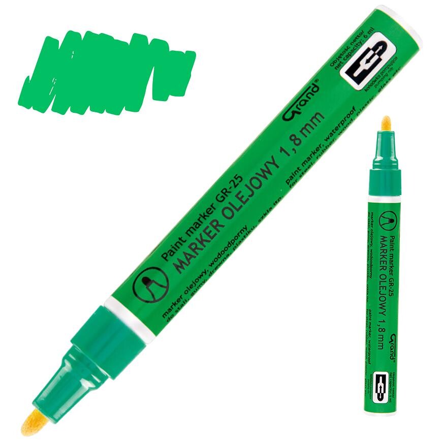 Stavebný popisovač olejový zelený