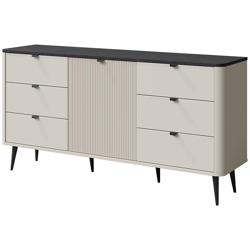 Komoda 160 Marly 9 1d6s Kašmír/Sivý kameň