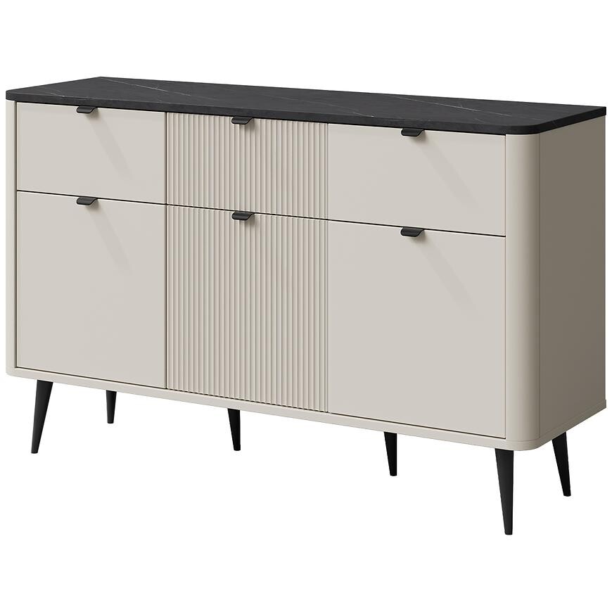 Komoda 130 Marly 10 3d3s Kašmír/Sivý kameň